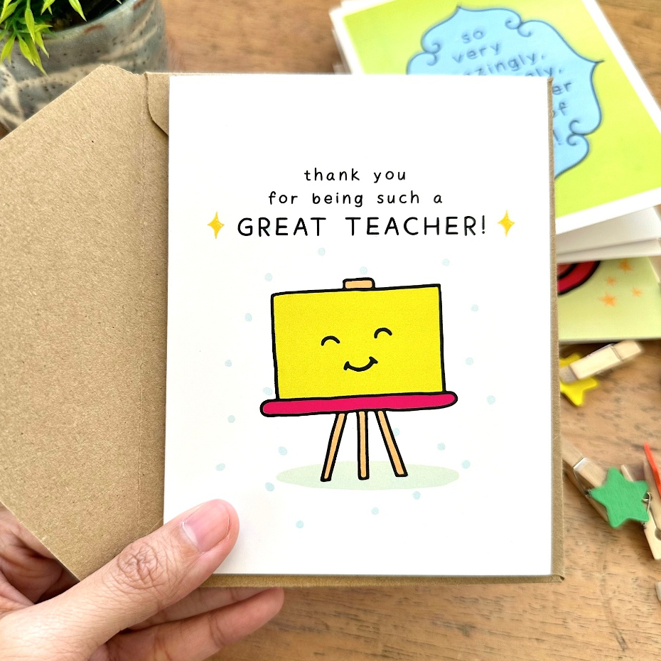 Teacher Card - Thanks for being such a great teacher - Teacher's day ...