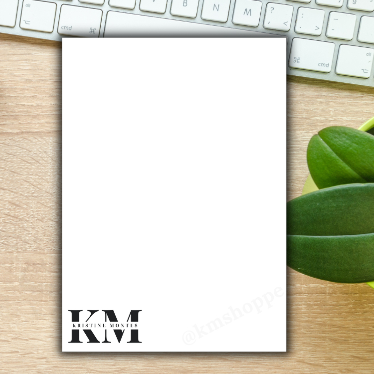 CUSTOMIZED NOTE PADS INITIALS NAME (5X7") Shopee Philippines