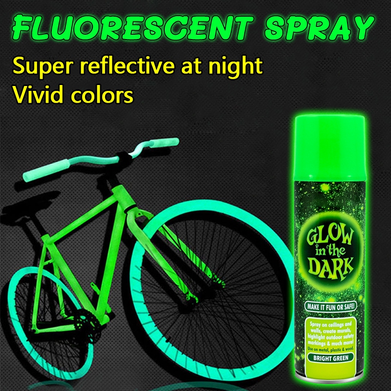 Phosphorescent Glow in Dark Spray Paint Reflectorized Light Reflector