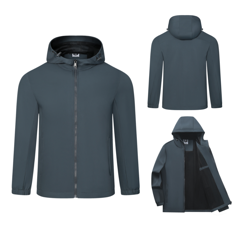 2307# Men's Dri-Fit Waterproof Hoodie Jacket With Zipper | Shopee ...