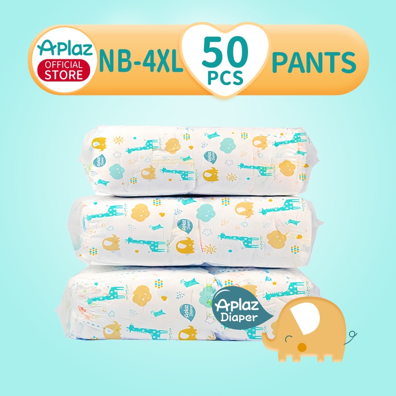 Aplaz Korean Diaper Baby Diapers Tape Pants 50pcs Baby Diapers Pullup ...