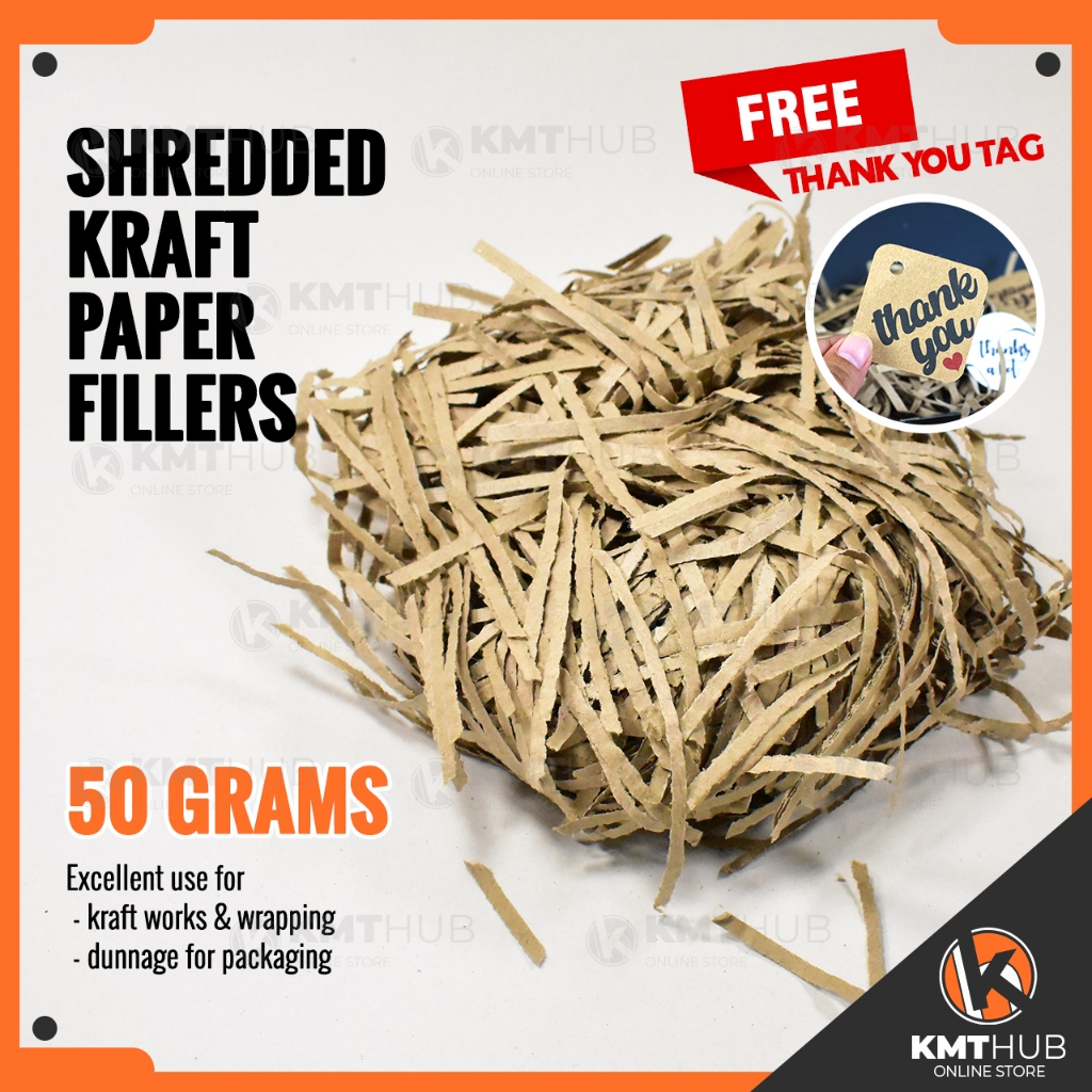 𝗦𝗛𝗥𝗘𝗗𝗗𝗘𝗗 𝗞𝗥𝗔𝗙𝗧 𝗣𝗔𝗣𝗘𝗥 𝗙𝗜𝗟𝗟𝗘𝗥 50grams Gift Wrap Dunnage Strips