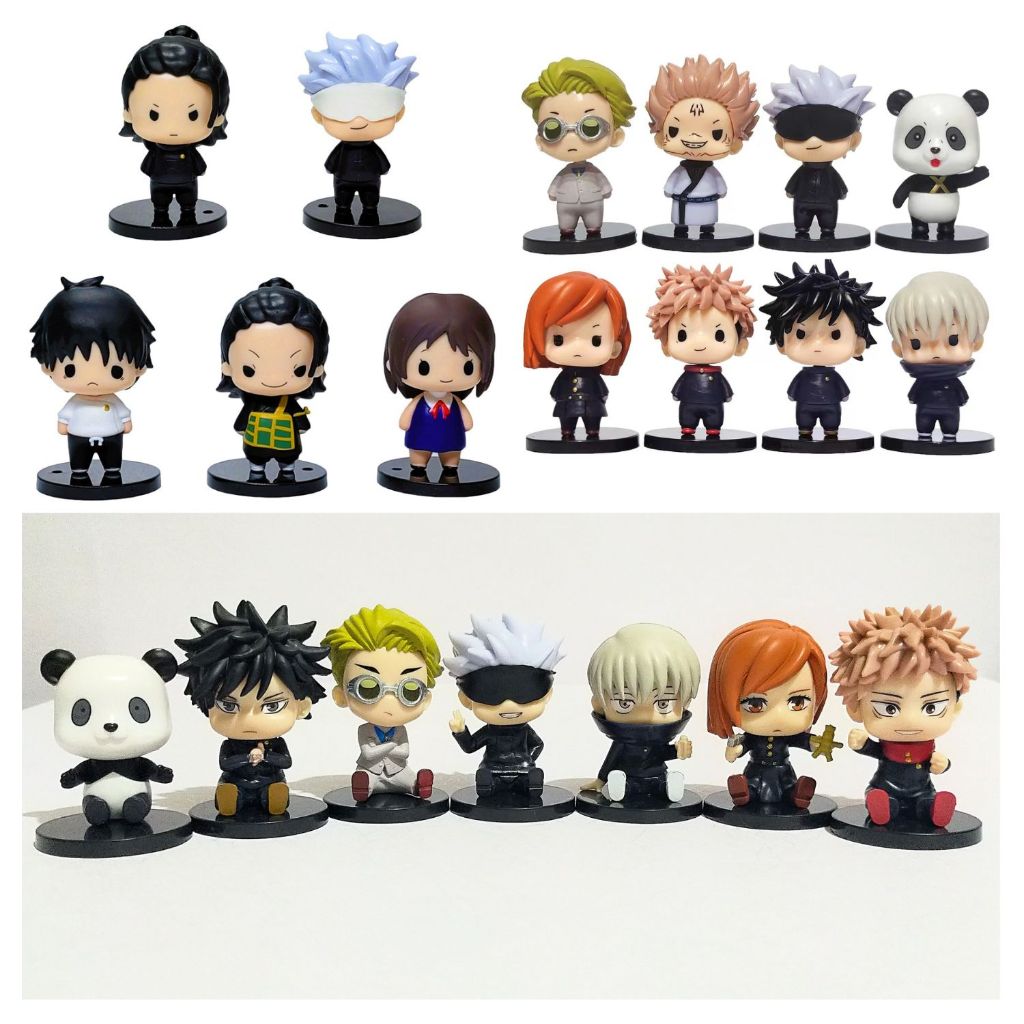 Jujutsu Kaisen Chibi PVC Action Figures Anime Merchandise Gojo, Itadori ...