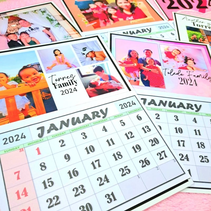 2024 CALENDAR customized A4 Size LAMINATED ️ gift ideas and give aways