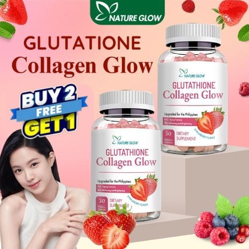 ON HAND NATURE GLOW Glutathion Collagen gummies From Korea Strawberry ...