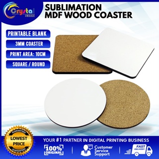 10pcs Sublimation Blank Coasters DIY Customized MDF Square Circle Hardboard  Coaster Insulation Sublimation Cup Pad Slip 10x10cm - AliExpress