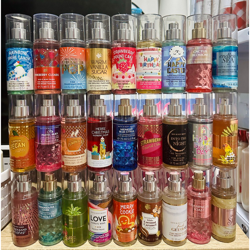 Bath & Body Works Travel Size Mist 75ml | Shopee Philippines