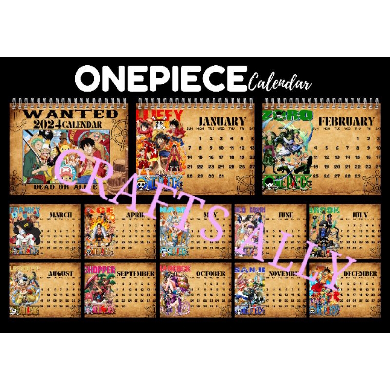 ONEPIECE & HUNTER X HUNTER CALENDAR Shopee Philippines