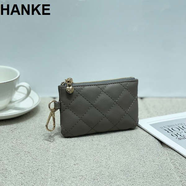 HANKE Mini Small Coin Purse Wallet Lambskin Soft Leather Women's Wallet ...