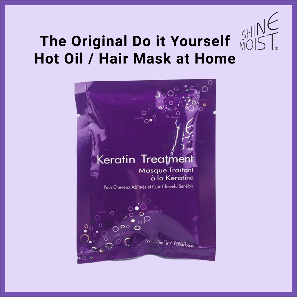 Shine Moist Keratin Treatment Hot Oil for Rebonded and Bleached Hair 50g Shopee Philippines