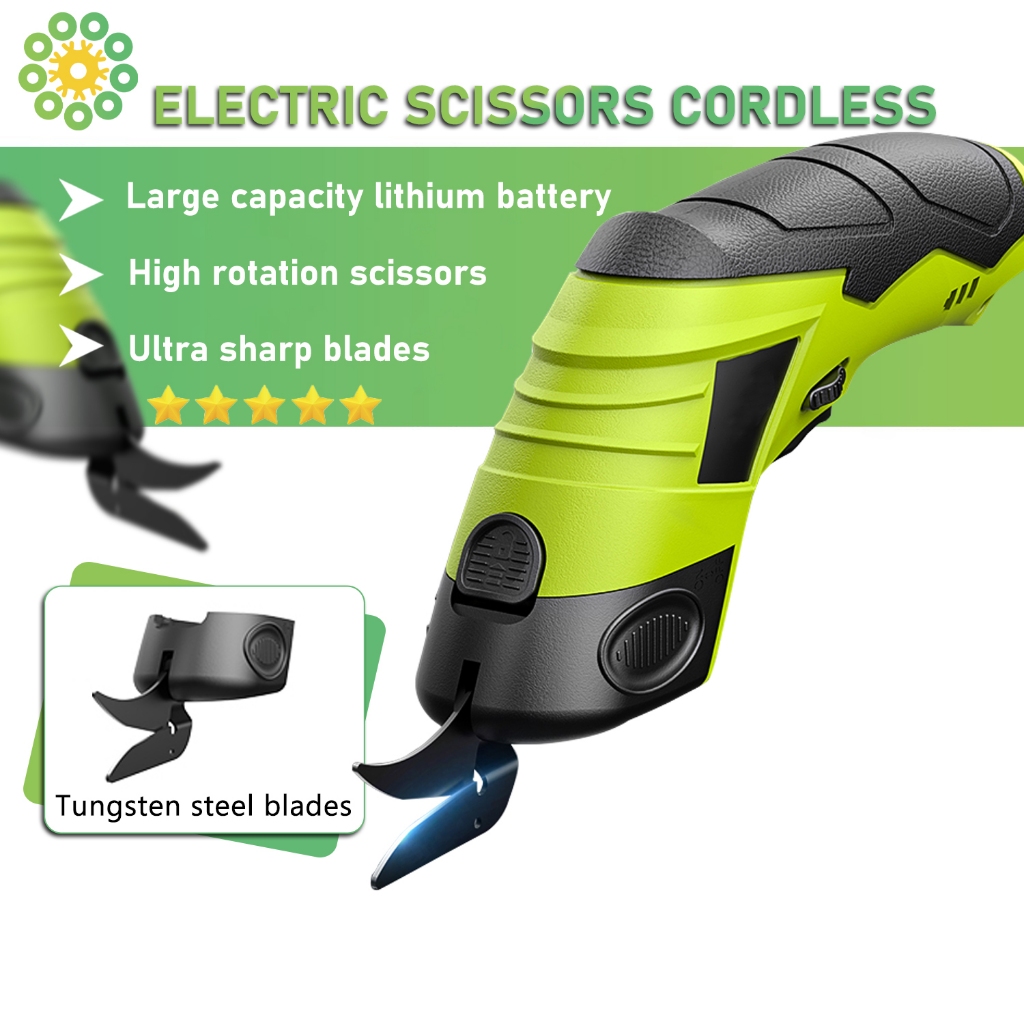 Greenartery Electric Scissors Cordless Rechargeable Auto Cutter