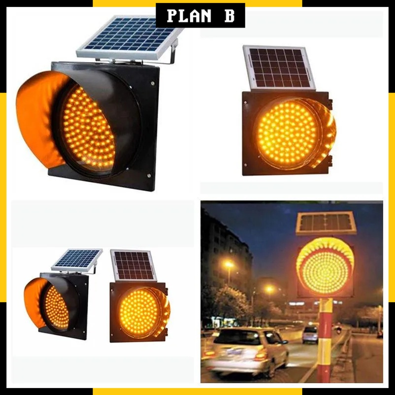 Wireless Solar Traffic Light Wireless Led Traffic Light Security Solar Powered Blinker Traffic
