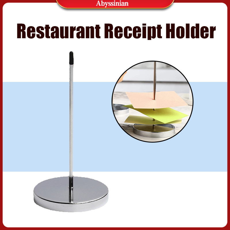 Metal Straight Rod Ticket Fork Restaurant Receipt Holder Desk Receipts ...