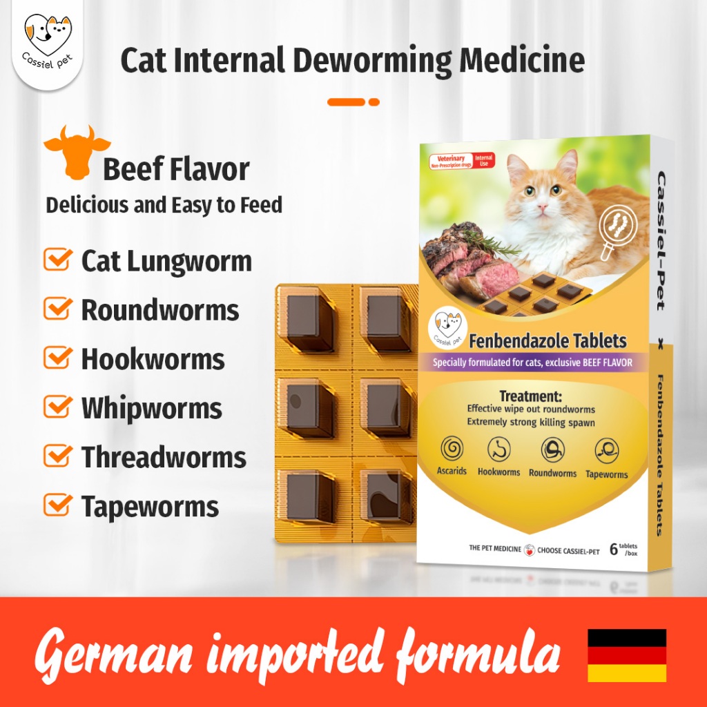 Cassiel Pet Anti Tick And Flea Spot Treatment Dewormer Chewable Tablet