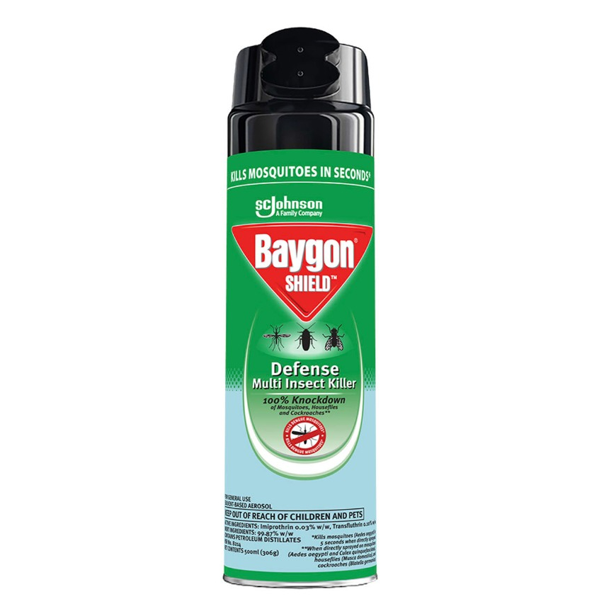 Baygon Shield Defense MultiInsect Killer 500mL Shopee Philippines