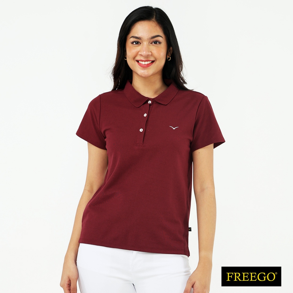 Freego Ladies Pique Short Sleeves Polo AST02-0008 | Shopee Philippines