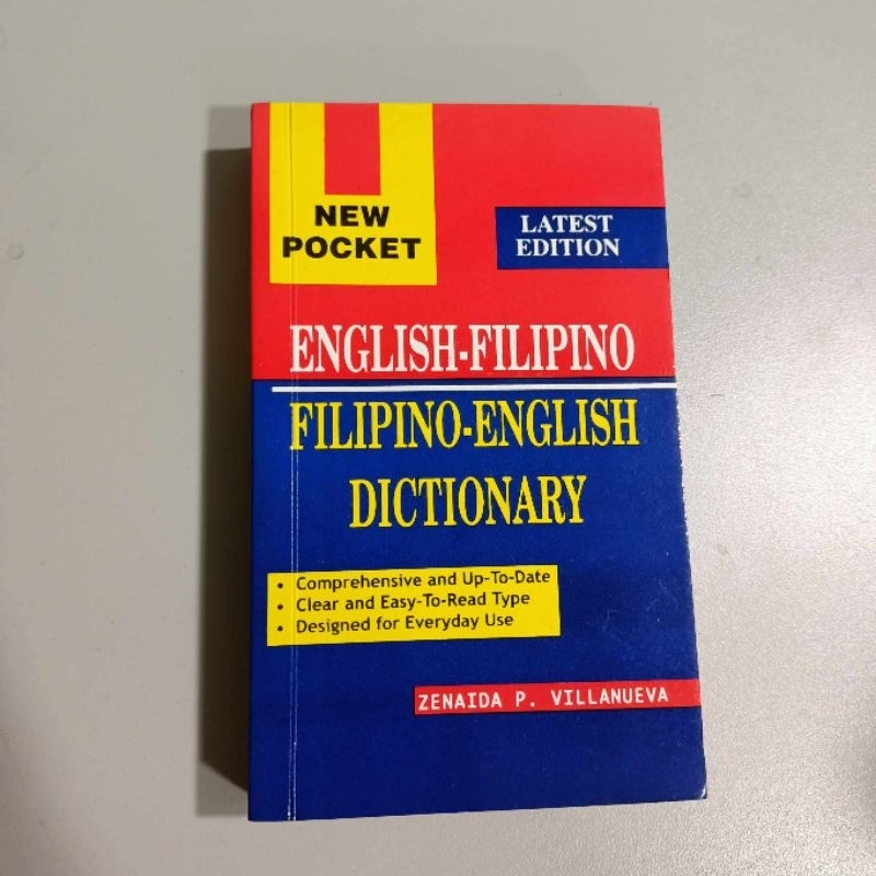 New Pocket English Filipino Filipino English Dictionary Latest edition