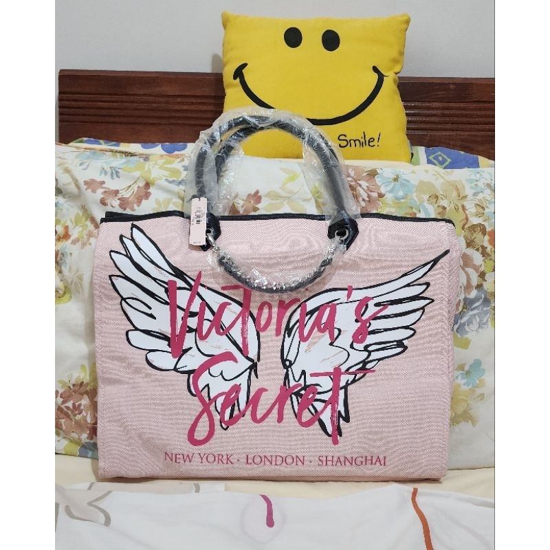 Victoria secret canvas hot sale tote bag