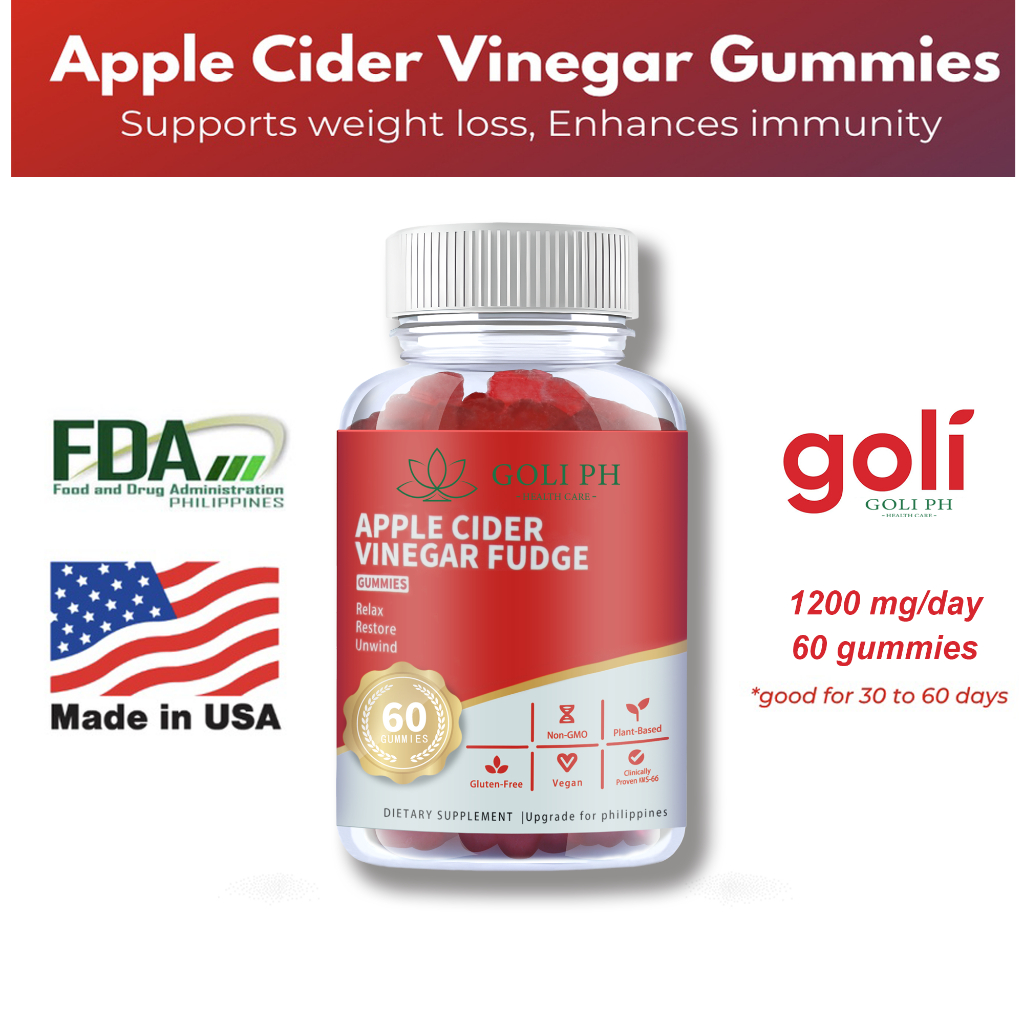 Goli ph Apple Cider Vinegar Gummies for Weight Loss and Detox Slimming