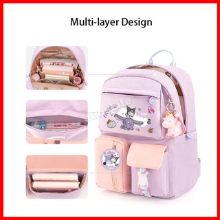 43cm Kuromi Bagpack For School Bag For Kids Girl Backpack My Melody Bag ...