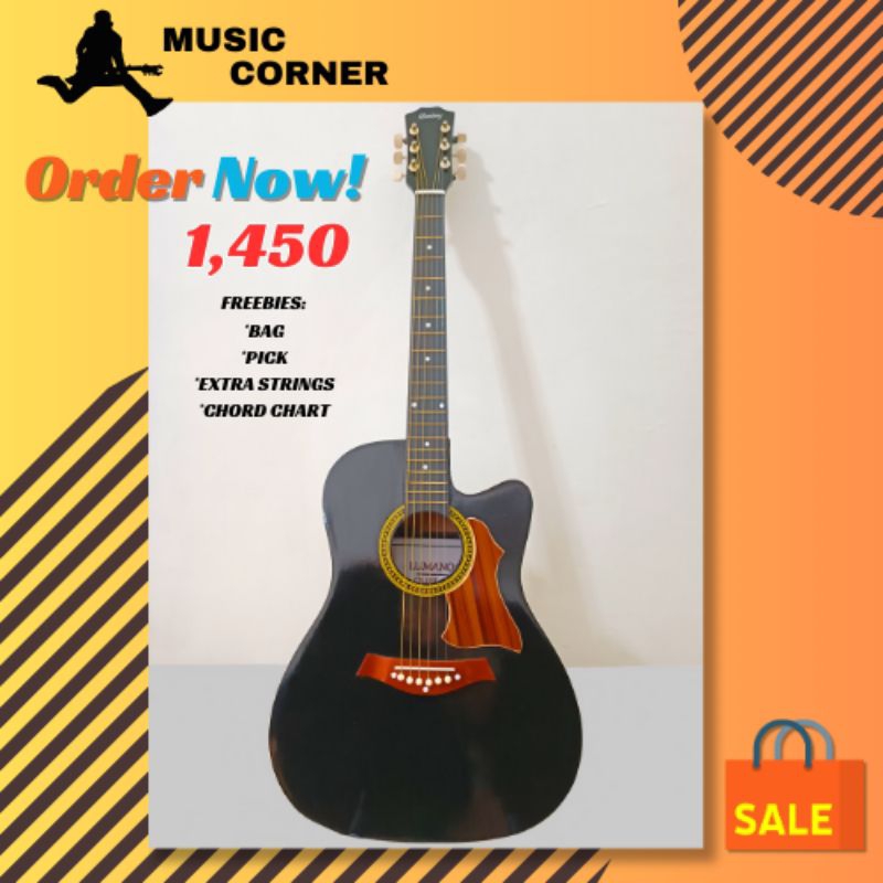 LUMANOG CUTAWAY ACOUSTIC GUITAR Shopee Philippines