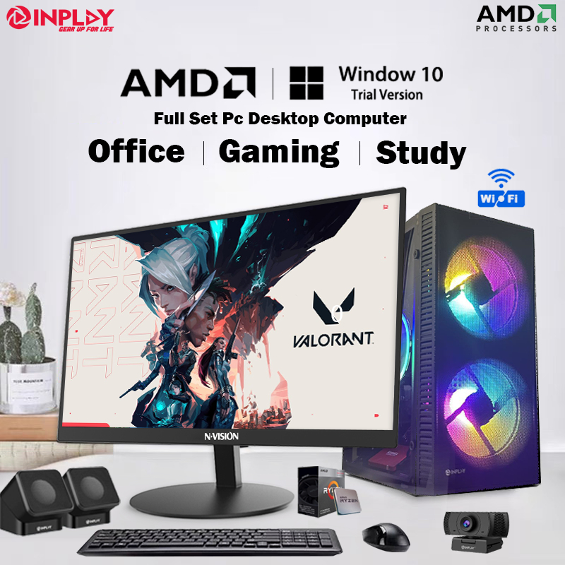 Amd A8 7680 Gaming Desktok 4 Cores 16gb Ram 512gb Ssd With Radeon Hd Graphics Full Set Pc