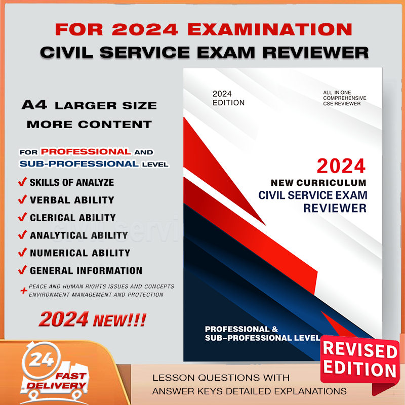 Civil Service Reviewer 2024 Prof and Subprof Level for 2024 examination