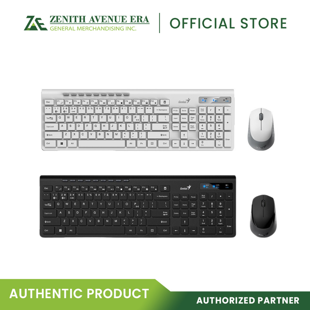 Genius SlimStar 8230 Wireless bluetooth keyboard and mouse combo ...