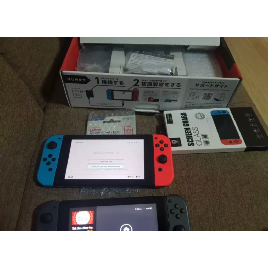 Nintendo switch console with improved clearance battery