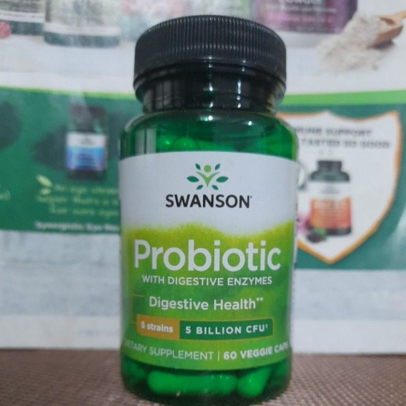 Probiotic with Digestive Enzymes 5 Billion 5 Strains 60 Veggie Capsules