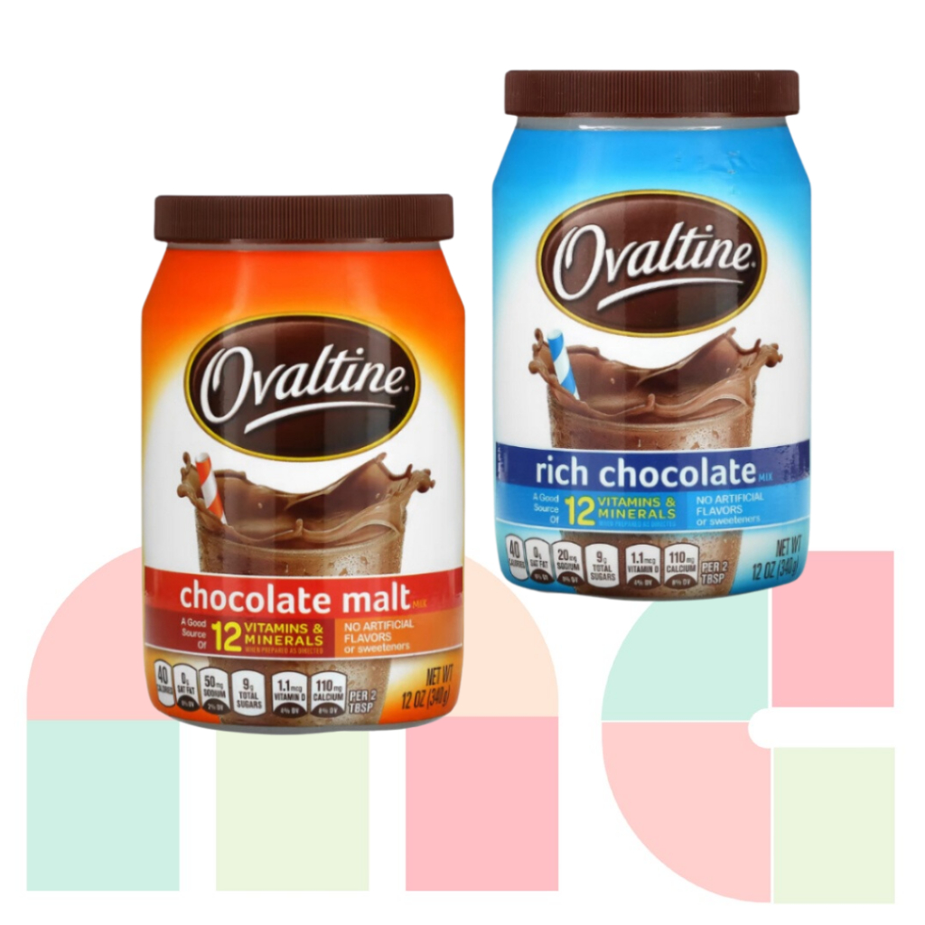 My Little Cub Ovaltine, Rich Chocolate Mix & Chocolate Malt Mix, 12