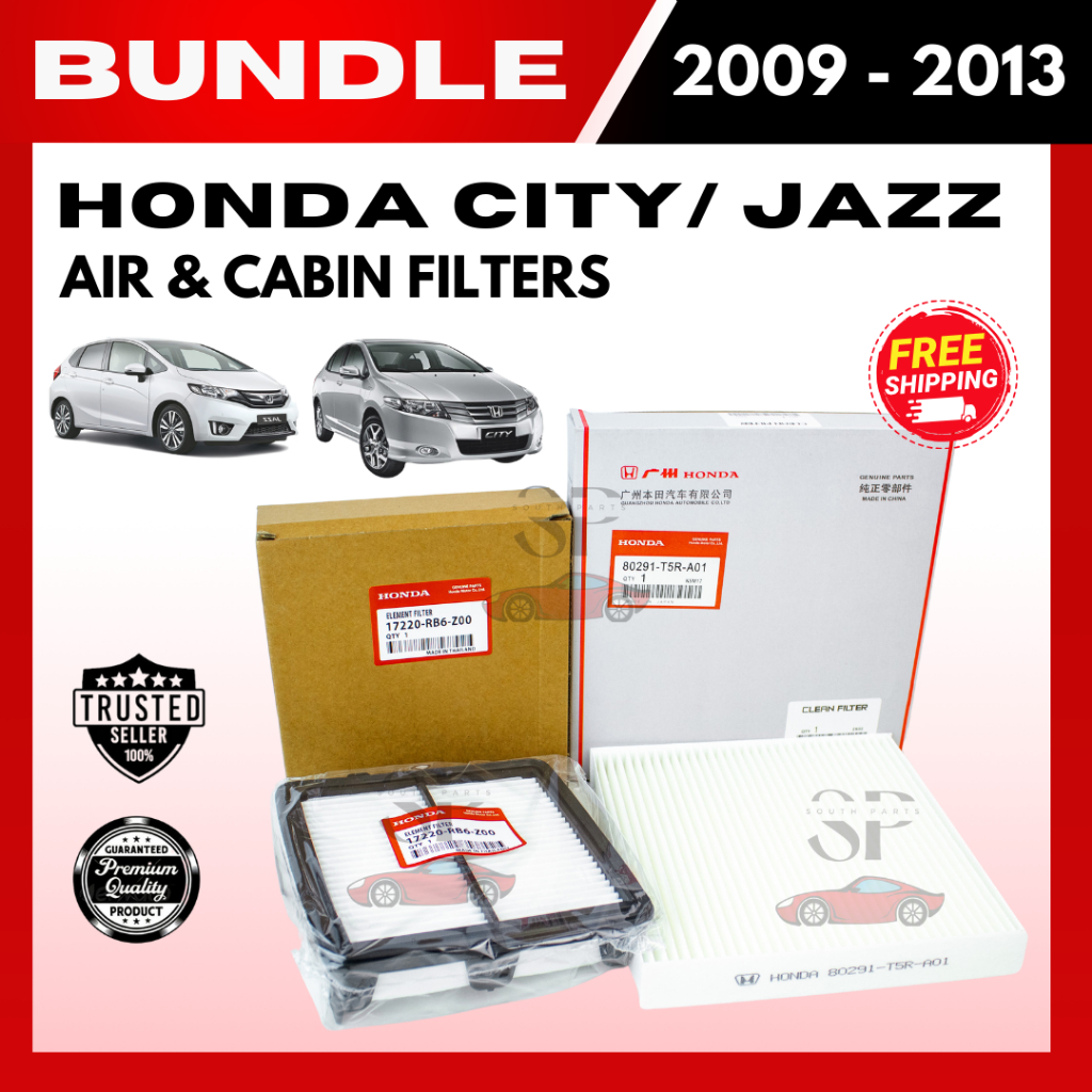 BUNDLE SALE! AIR & CABIN FILTERS for HONDA City / Jazz (2009-2013 ...