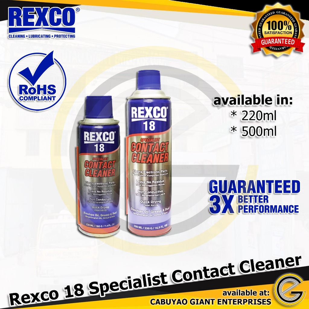 Rexco 18 Specialist Contact Cleaner (Electrical Component Cleaner