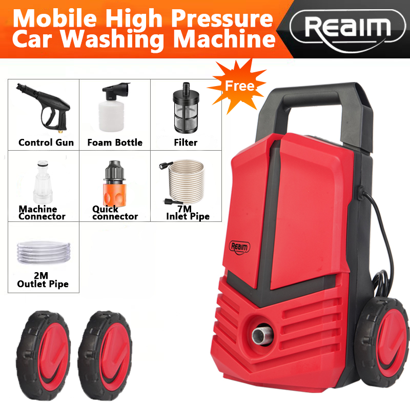 1800W High Pressure Washer Portable Car Washing Machine Spray Cleaning