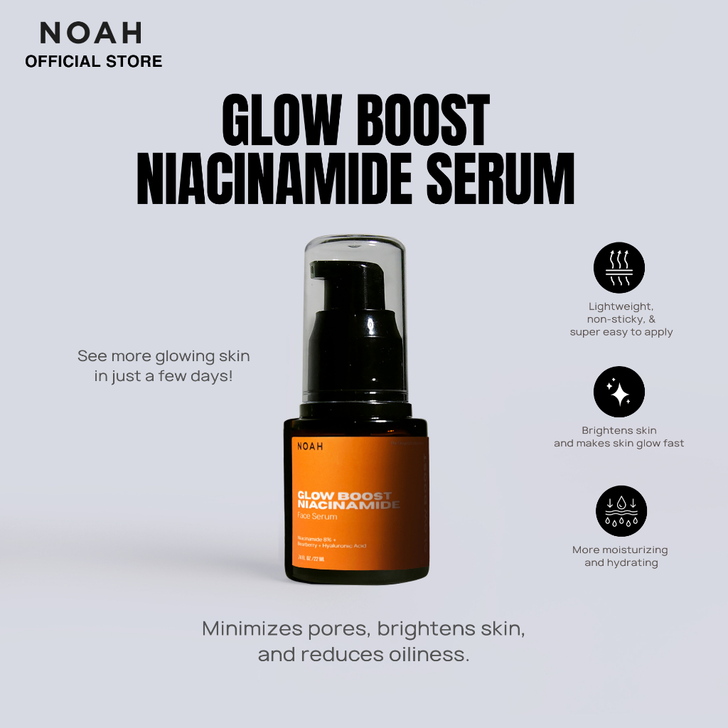 Noah Glow Boost Niacinamide Serum 22mL | Shopee Philippines