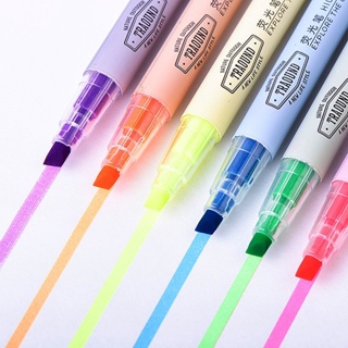 4pcs/set Fluorescent Highlighter Pen, Neon Colors, Highlight Important  Points, Doodle, Student Study Fluorescent Pen, Large Capacity Notebook Pen