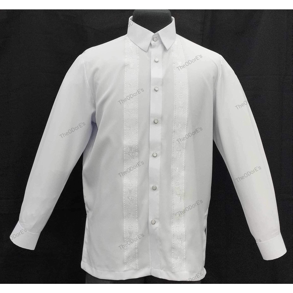 LAY MINISTER LONG SLEEVES White | Shopee Philippines