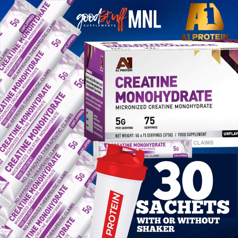 A1 Protein Creatine Monohydrate 30 sachets no box with or without