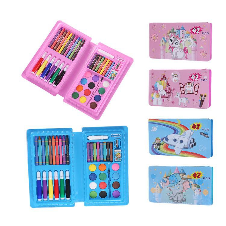 GAMI 42pcs Drawing kids Art Colorful Drawing Pencils kit Oil Painting ...