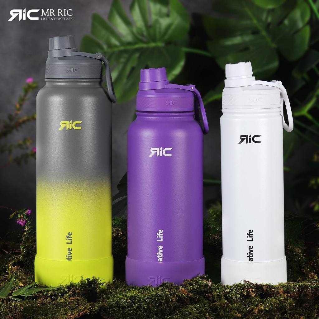 Mr Ric Hydration Flask Spout Lid Wide Mouth Vacuum Leak Proof Stainless  Steel Double Wall Insulated