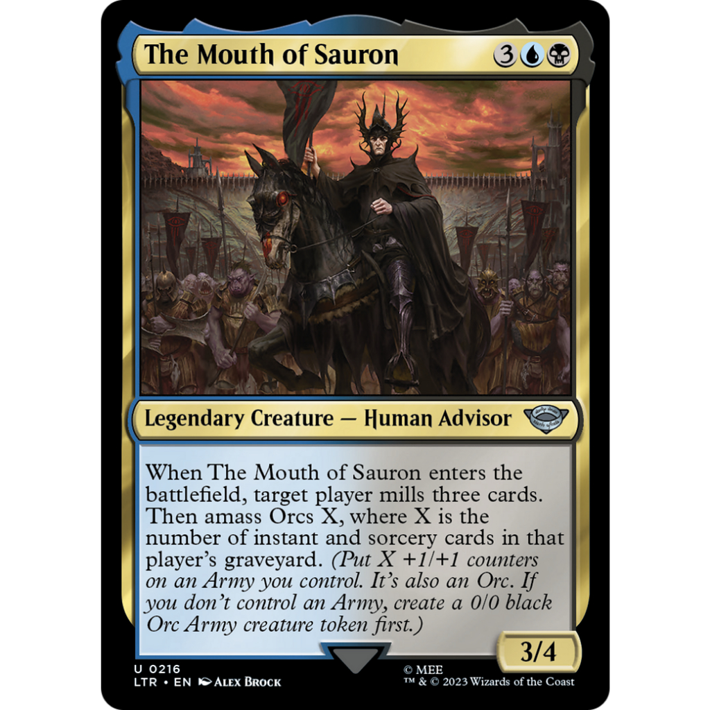 The Mouth of Sauron ltr-216 MTG High Rated Proxies (sticker is already ...