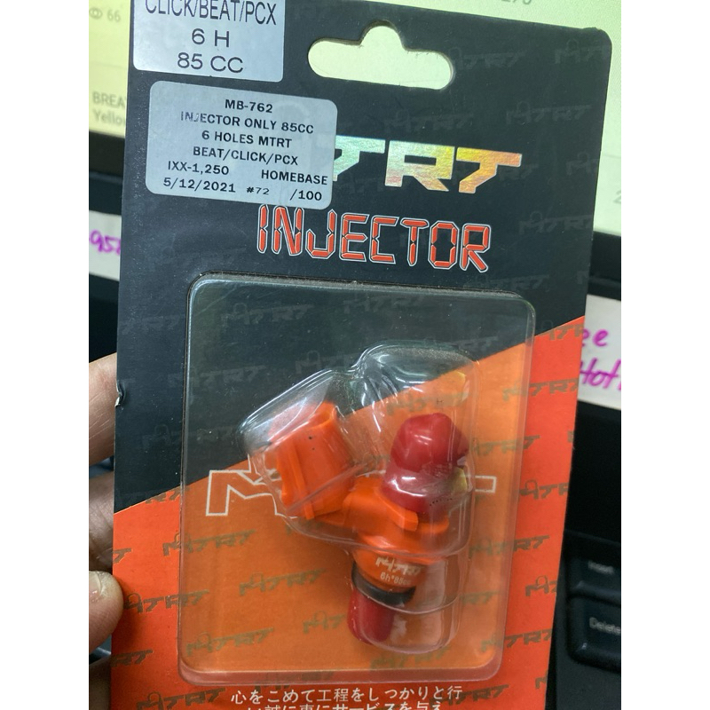 MTRT INJECTOR ONLY 85CC 6 Holes for Honda Beat fi/CLICK/PCX MTRT ...