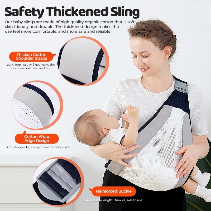 Baby Carrier Baby Wrap Carrier Newborn Breastfeeding Cover Support Cloth Nursing Sling Bag Holder Shopee Philippines