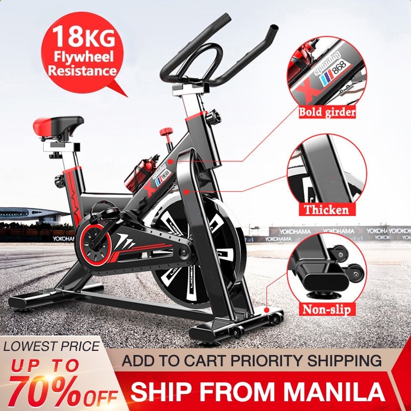 COD 18KG Exercise Bikes home spinning bikes indoor fitness equipment elliptical spinning bikes Shopee Philippines