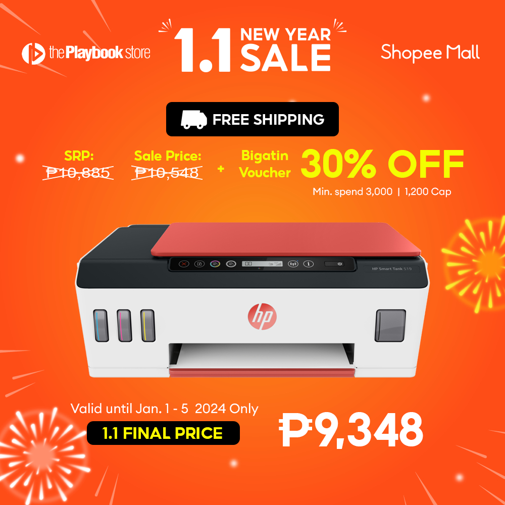 HP 519 Smart Tank Wireless All-in-One Printer (3YW73A) | Shopee Philippines