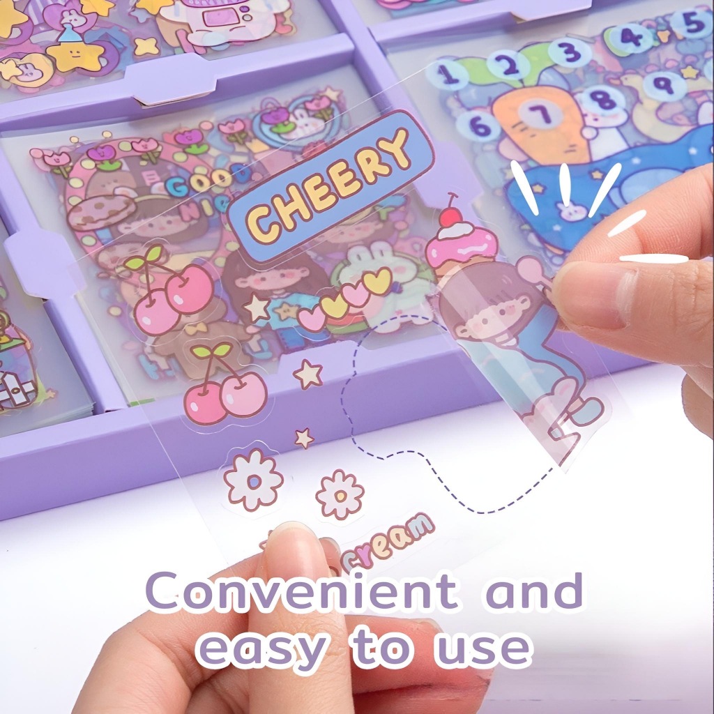 200 Non Repeating Hand Account Stickers Gift Box Constellation Cartoon ...