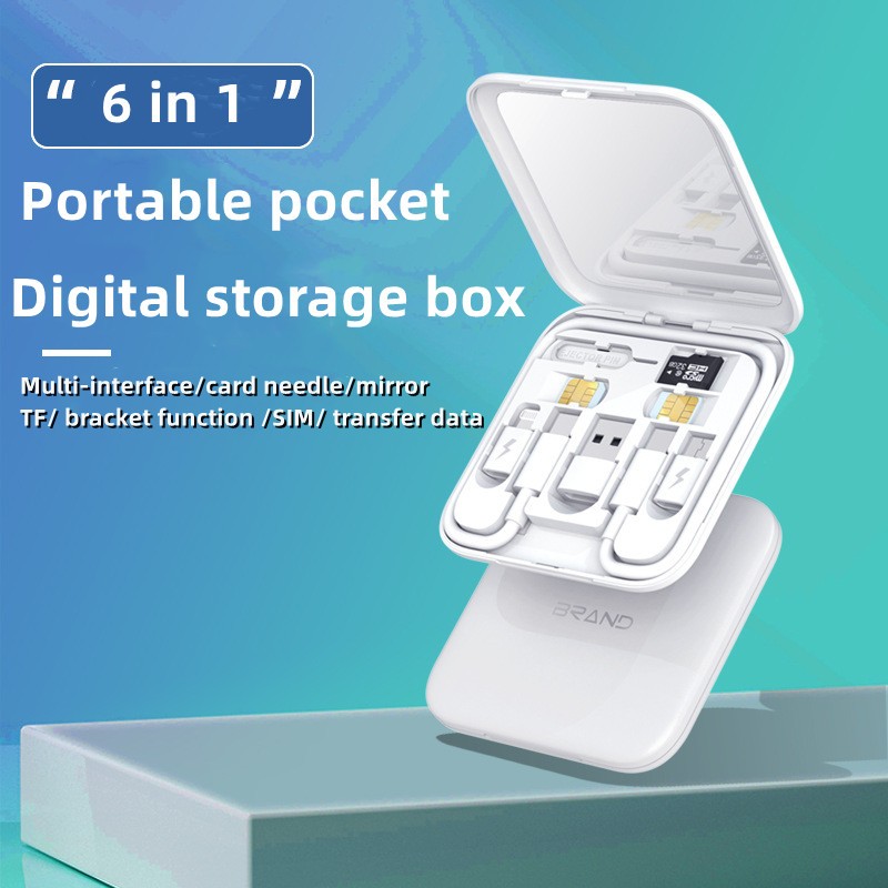 multifunctional cable storage box with fast Charging cable USB cable ...