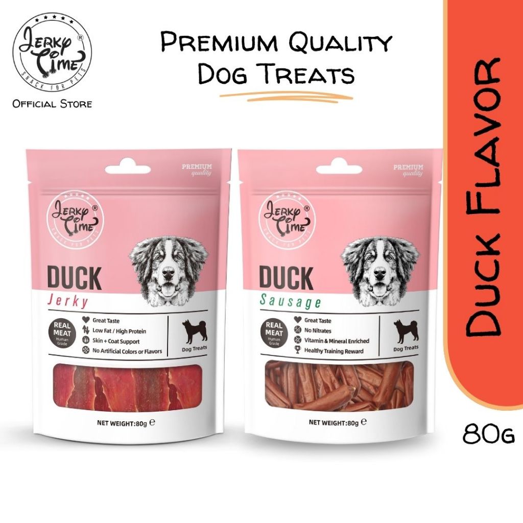 Jerky Time Duck Flavored Dog Treats with Real Meat 80g Shopee Philippines