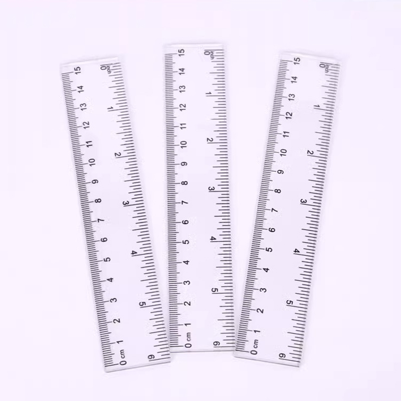 Centimeters and Inches Transparent Ruler for Kid Drawing Ruler, Plastic ...
