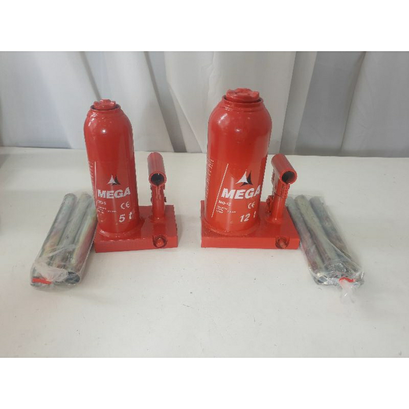 MEGA Hydraulic Bottle Jack 5 ton and 12 ton made in Spain | Shopee ...